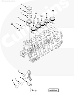 Палец поршневой Cummins ISG12 3695507
