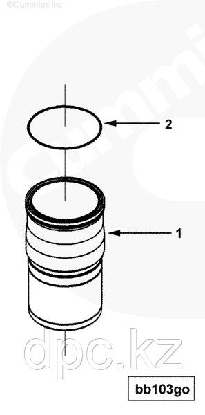 Гильза ремонтная Cummins ISX QSX 4101507 2882764 4311633 4309389 3682829 4059349 4089153 4025311