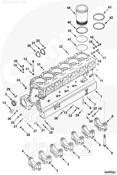 Блок цилиндров Cummins KTA-19 3811921 3060545 3044520 3801385 3028439 3011409 3009567 3006131 3088301