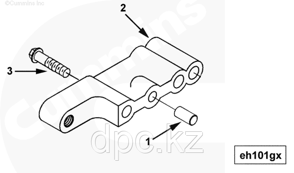 Кронштейн крепления генератора Cummins ISX QSX 15 3682689 3682688 3688049