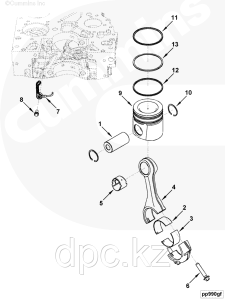 Шатун Cummins ISBe285 4BT-6BTAA 3942581 3935349 4943978