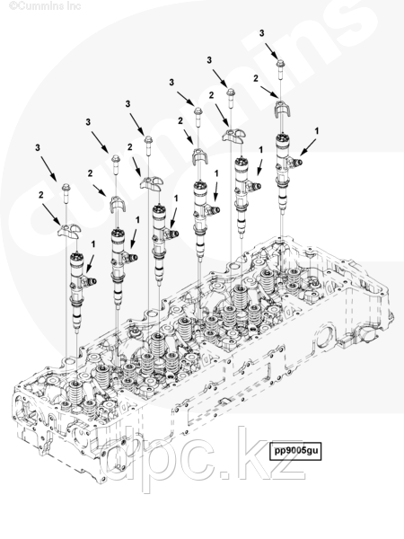 Держатель форсунки Cummins ISG12 3695543