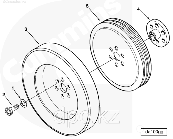 Адаптер коленвала Cummins N14 3036052 3063610