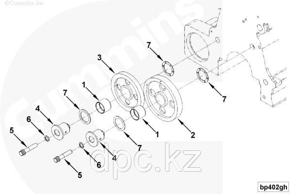 Шестерня ГРМ большая Cummins KTA-19 4953331 3004684 205025 4953329 3004599