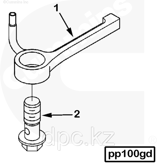 Форсунка охлаждения поршня Cummins ISX QSX 15 3412860 3687058 3680496