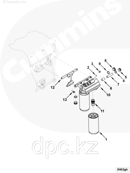 Уплотнение основания масляного фильтра Cummins KTA-19 4000436 3085992 3081506