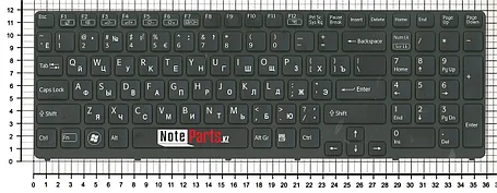 Клавиатура для ноутбука Sony Vaio SVE17 с рамкой и подсветкой, фото 2
