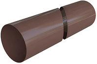Водосточная труба 3 м, диаметр 95 мм, Альта-Профиль (Россия), коричневая, фото 1