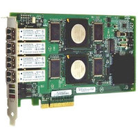 QLE2464-CK Qlogic 4Gbps quad-port Fibre Channel-to-x8 PCI Express adapter, multi-mode optic