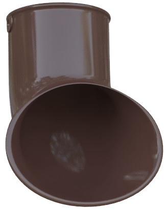 Слив трубы водостока, диаметр 95 мм, Альта-Профиль (Россия) коричневый