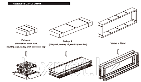 Шкаф напольный LinkBasic NCB32-68-BAA-C 32U, 600*800*1600, фото 2