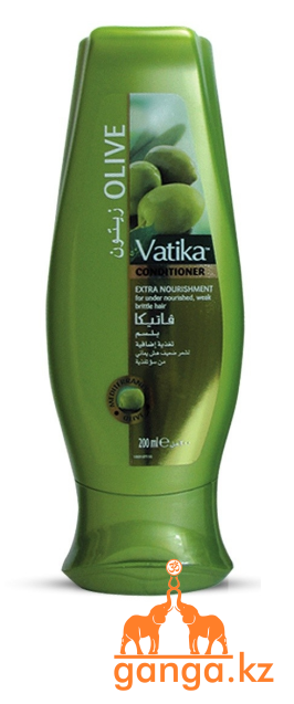 Кондиционер с оливками для слабых и ломких волос (Vatika Olive Conditioner DABUR), 400 мл.