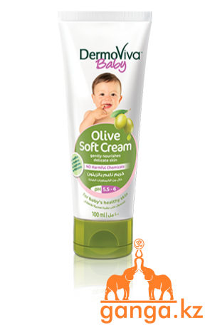 Детский крем с оливковым маслом (Olive Soft Cream DermoViva Baby), 100 мл.
