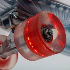 Пенни борд Красный (горящие колеса) - фото 3 - id-p42349660