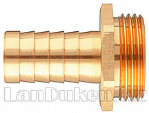 Штуцер для шланга 3/4" с наружной резьбой 1" DENZEL 97272 (002)