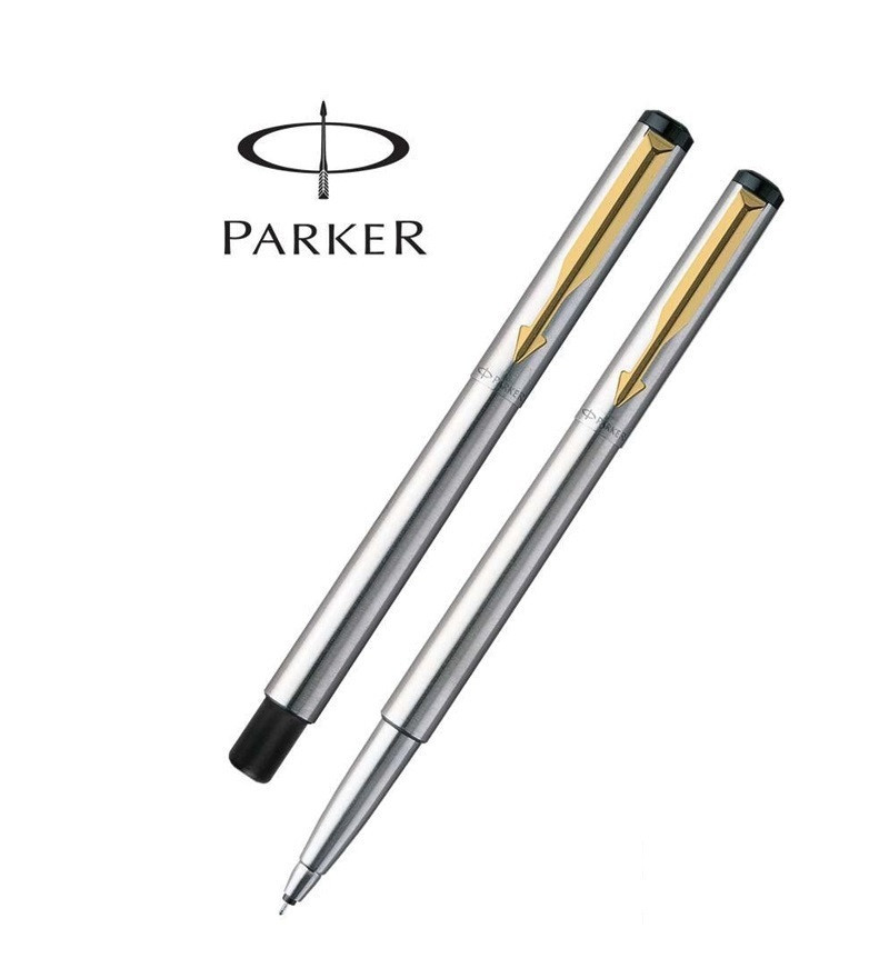 Ручка-роллер Parker Vector Т03, цвет: Steel, стержень: Mblue