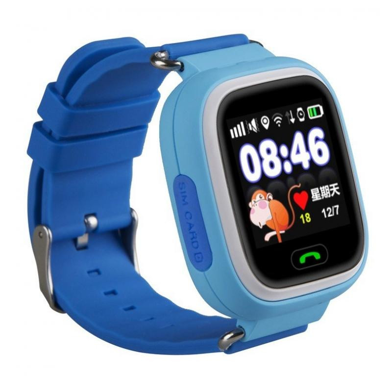 Детские смарт-часы с сенсорным экраном Smart Baby Watch Q90 GPS GSM - фото 1 - id-p42382589