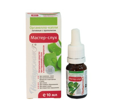 Купить Мастер-Слух, органелло-капли ушные, при отитах, заложенности ...