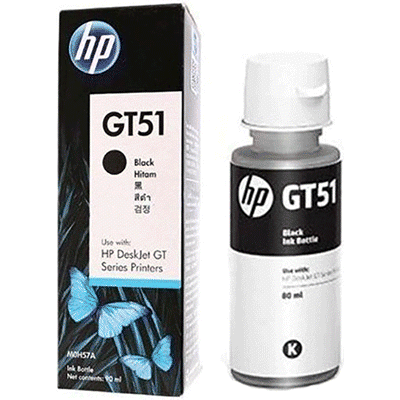 HP M0H57AE HP GT51 Black Original Ink Bottle  for DJ GT5810/5820 , up to 5000 pages ;