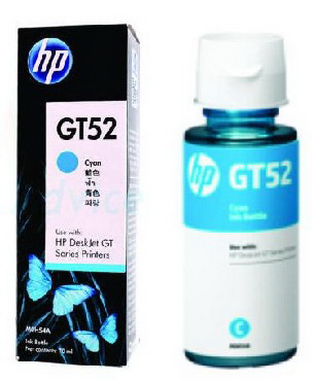 HP M0H54AE HP GT52 Cyan Original Ink Bottle for DJ GT5810/5820 , up to 8000 pages ;