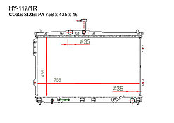 Радиатор  Hyundai H-1. II пок. 2008-Н.В 2.4i Бензин