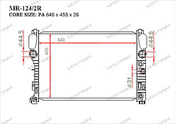 Радиатор  Mercedes CLS-Класс. W219 2004-2010 3.0i / 3.5i Бензин