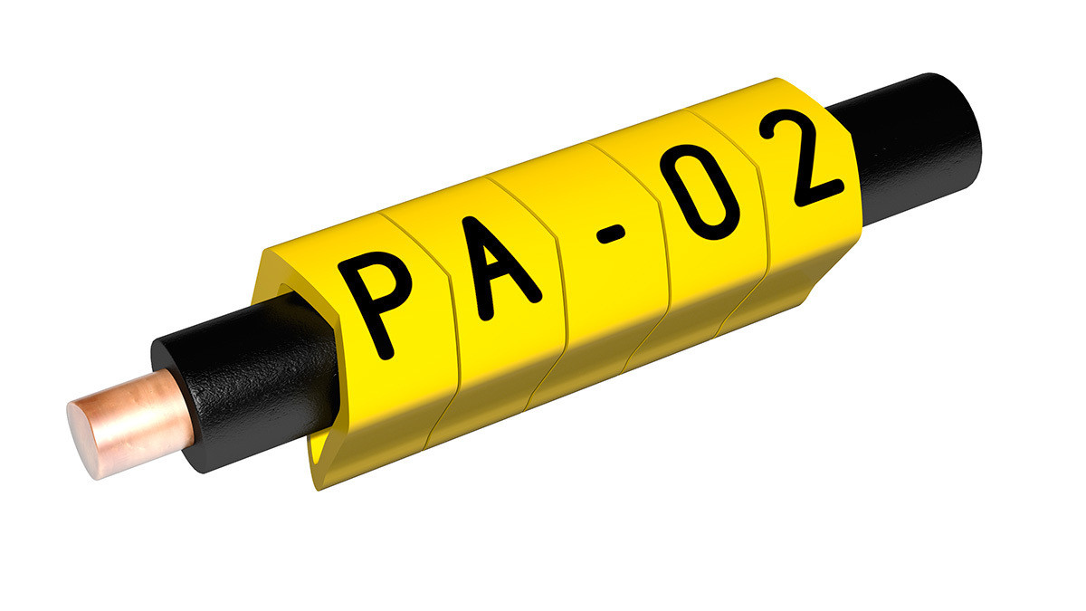 Маркировка для провода PARTEX PA 02, размер 0,2-1,5мм2 "А"