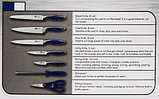 Набор стальных ножей с литыми рукоятями на подставке HATCHEN {8 предметов} (Белый), фото 8