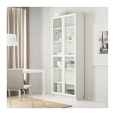 Шкаф БИЛЛИ/ОКСБЕРГ белый 80x30x202 см ИКЕА, IKEA, фото 3