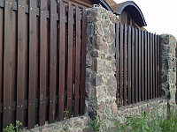 Забор из дерева. Алматы