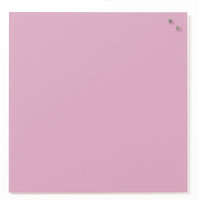 Доска стеклянная магнитно-маркерная, 45х45 см, цвет розовый (фуксия)