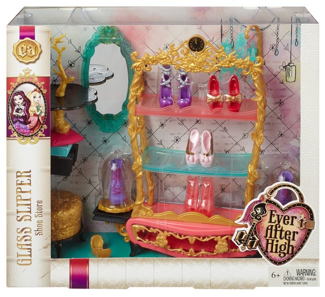 EVER AFTER HIGH: ВЕЧЕРИНКА В БУК ЭНД, ОБУВНОЙ МАГАЗИН ХРУСТАЛЬНЫЙ БАШМАЧОК