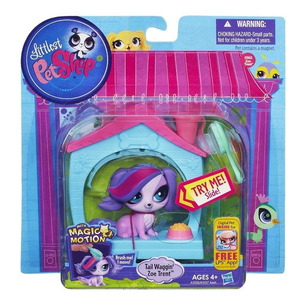 Littlest Pet Shop Игровой набор LPS Зверюшка с волшебным мехом и аксессуарами.