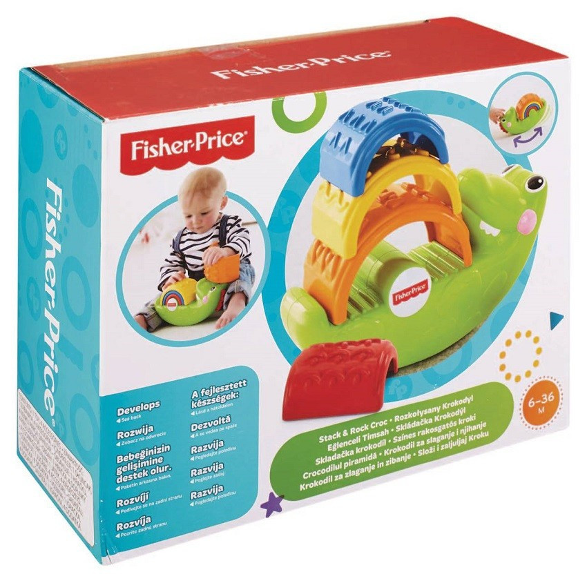 Fisher Price Пирамидка "Веселый крокодил"