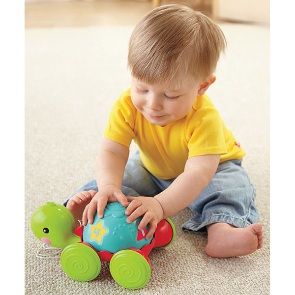 Каталка на веревке "Ученая черепашка" Fisher-Price Y8652