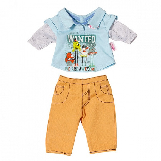 Игрушка BABY born Одежда Стильная для мальчика, 2 асс., веш.