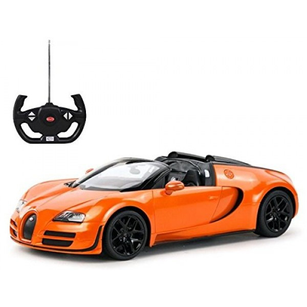 RASTAR RC Р/У Машина 1:14 70400 Bugatti Veyron 16.4 Grand Sport Vitesse, яркая коробка, 3 цвета в асс., незави