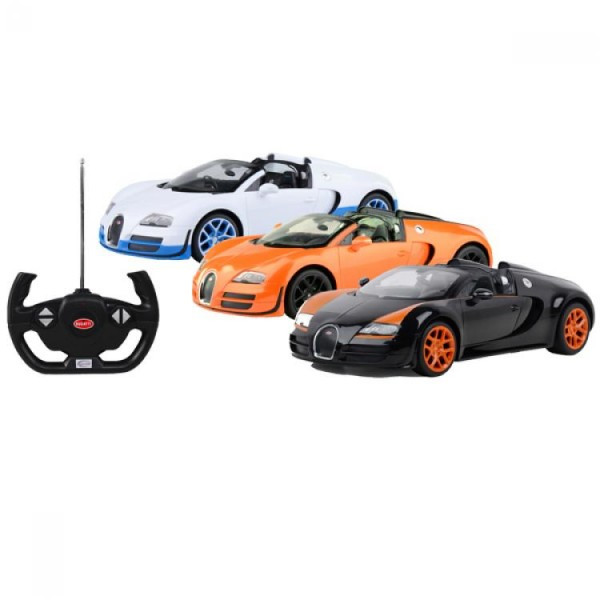 RASTAR RC Р/У Машина 1:14 70400 Bugatti Veyron 16.4 Grand Sport Vitesse, яркая коробка, 3 цвета в асс., незави