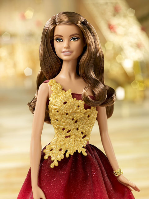 Barbie Collector 2016 - Праздничная, Шатенка в красном платье