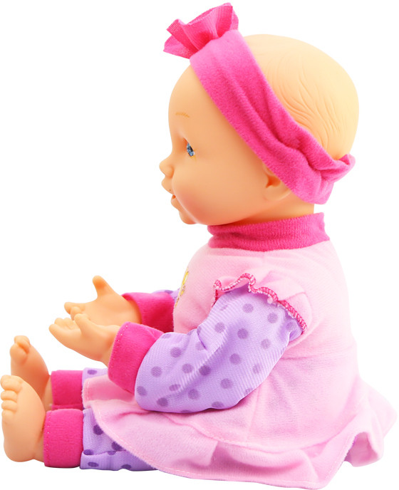 DollyToy DOL0605-002 Интерактивный пупс "Весёлые прятки" (32 см, датчик света, закрывает лицо, смеётся, аксес. )