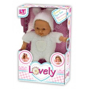 LT 98090 Tiny Baby - "Мой любимый пупс" Мягкий пупс (24см) в махровом халатике в асс.