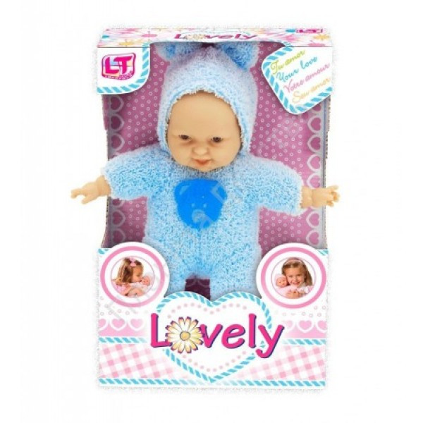 LT 98090 Tiny Baby - "Мой любимый пупс" Мягкий пупс (24см) в махровом халатике в асс.