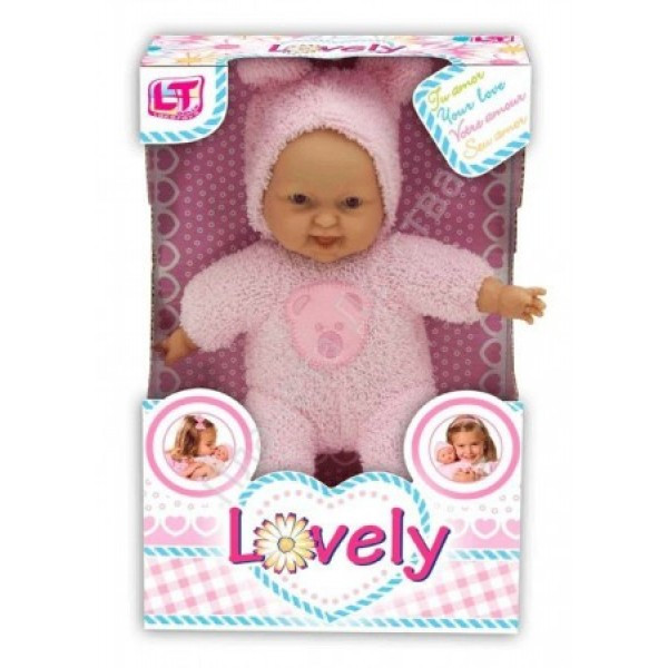 LT 98090 Tiny Baby - "Мой любимый пупс" Мягкий пупс (24см) в махровом халатике в асс.