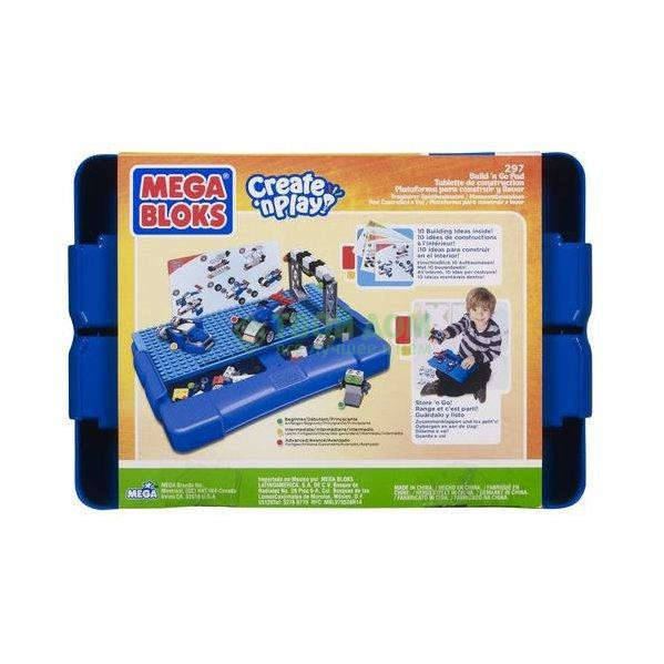 Mega Bloks 00296 (00297, 00298) "Create'n Play - Креативная игра" Складной cтолик с конструктором