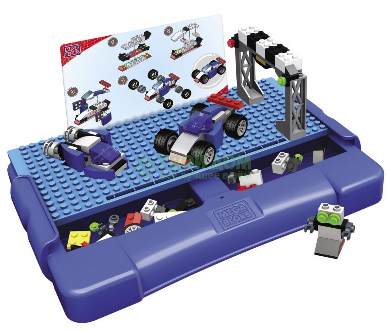 Mega Bloks 00296 (00297, 00298) "Create'n Play - Креативная игра" Складной cтолик с конструктором