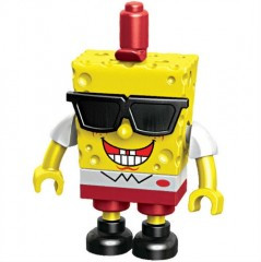 Mega Bloks 94615 (CND19) "SpongeBob SquarePants" Гонщики на лодках в асс. (в тубах)