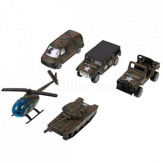 Игрушка Welly набор "Военно-полицейская команда" 5 шт.