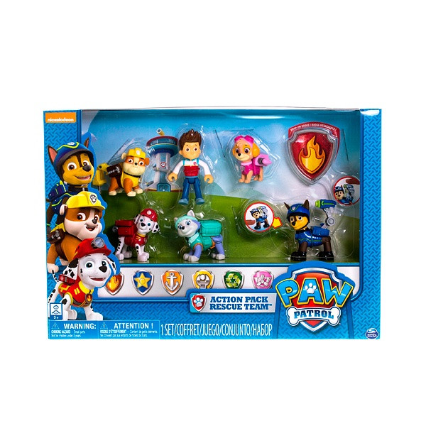 Набор из 6 фигурок щенков с рюкзаком-трансформером Paw Patrol 16613 Щенячий патруль