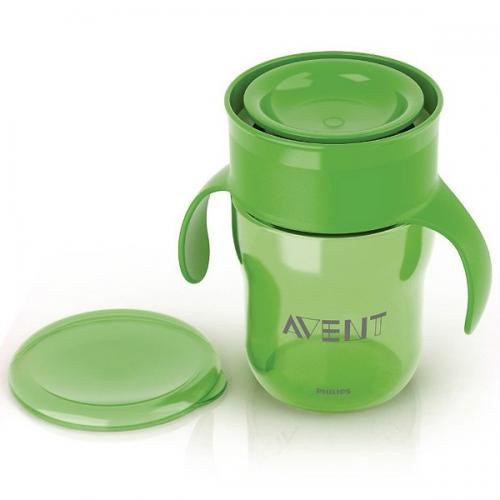Кружка-поильник Avent 260 мл 12м+ зеленая