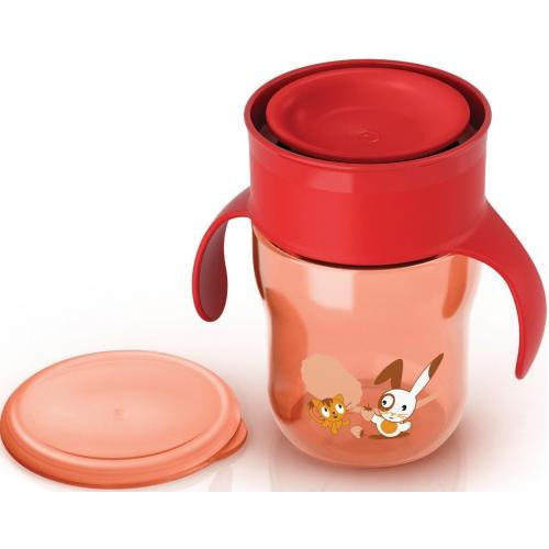 Кружка-поильник Avent 260 мл 12м+ красная